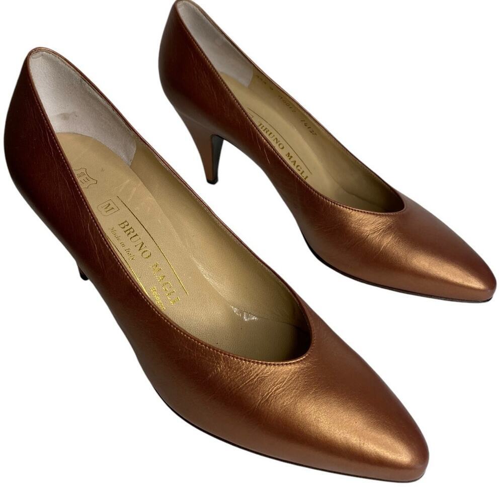 NEW VINTAGE BRUNO MAGLI HEELS WOMEN'S SIZE 9 100% AUTHENTIC